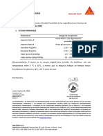 Certificado de Calidad Sikadur 31 HMG-1
