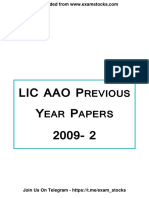 LIC AAO Question Paper 2009 PDF 2 @exam - Stocks