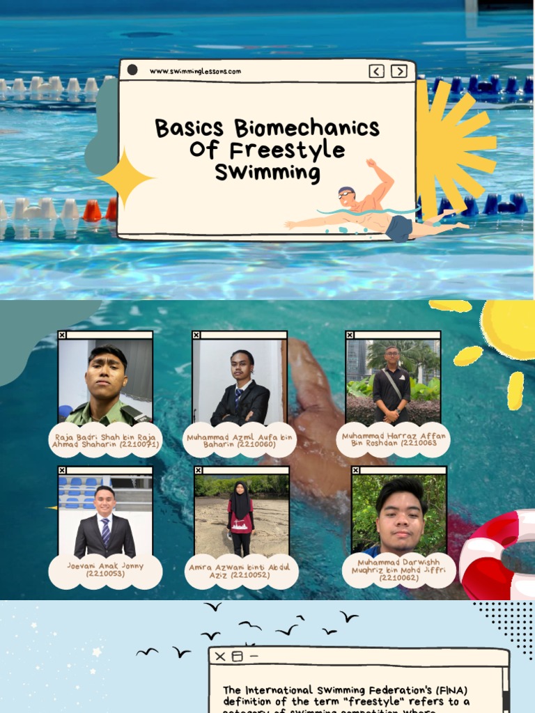 Group 4 Basic Biomechanics of Freestyle Swimming | PDF | Anatomical ...