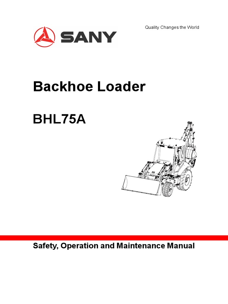 Sany Bhl75a | PDF | Loader (Equipment) | Manufactured Goods
