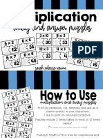 MultiplicationPuzzlesMathStationArraysMultiplicationFacts 1