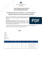 Lineamientos Generales para Formulación y Costeo Del Plan Operativo Anual 2023.