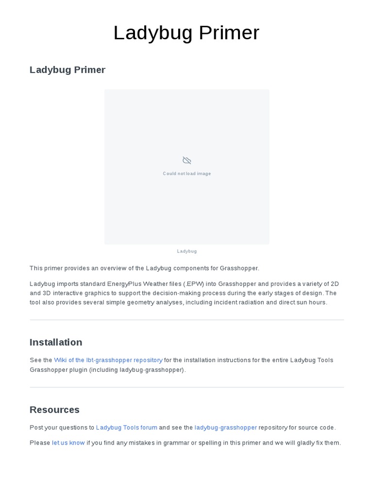 Ladybug Tools Overview for Grasshopper | PDF | Humidity | Physical ...