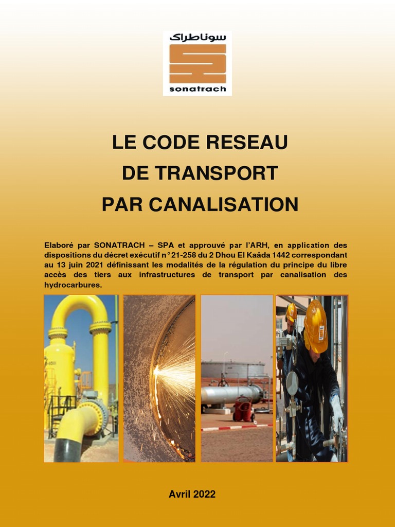 Code Réseau Transport Sonatrach | PDF | Transport | Pipeline