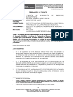 Denegatoria de incorporación de instituciones como terceros administrados por no acreditar interés legítimo