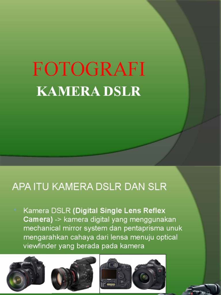 Pengertian dan Jenis Kamera DSLR | PDF | Komputer | Teknologi & Rekayasa