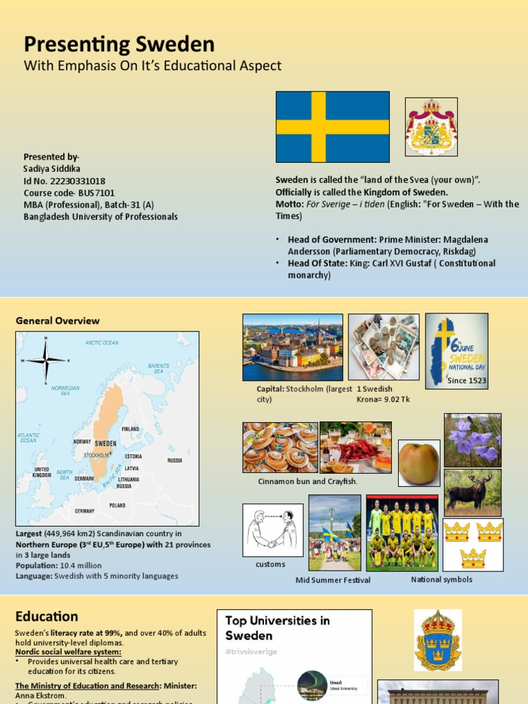 018 Presenting Sweden PDF Sweden Cost Of Living