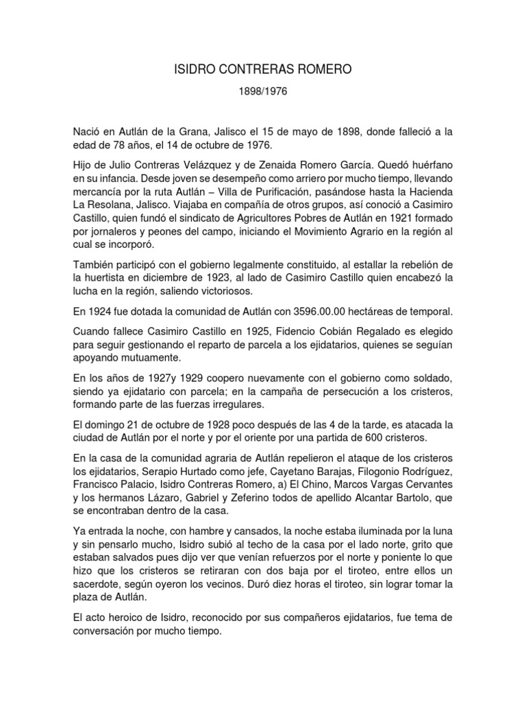 Isidro Contreras Romero PDF Conflictos Conflictos del segundo milenio