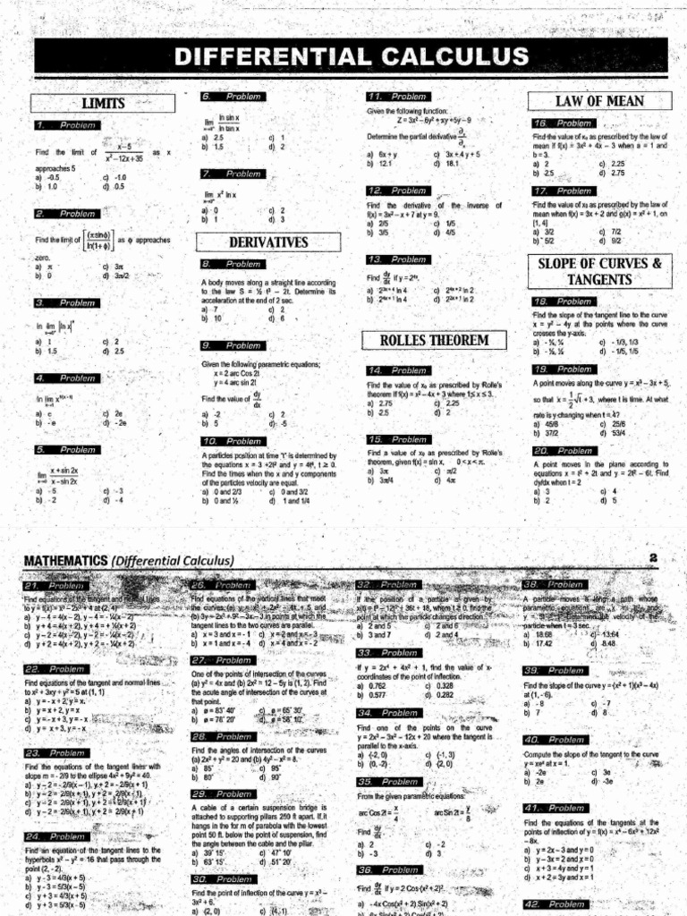 6 Differential Calculus PDF