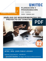 02 - Análisis de Requerimientos Del Proyecto de Construcción