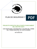 Plan de Seguridad Y Salud: Projecte Executiu Dels Punts D'Abocament Del Sector Oest
