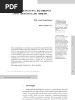 Aspectos éticos no uso da internet como ferramenta de pesquisa