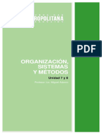 Organización, Sistemas y Métodos Material Oblig 6