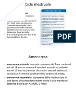 Disordini Ciclo Mestruale