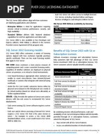 SQL Server 2022 Licensing Datasheet