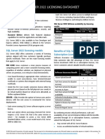 SQL Server 2022 Licensing Datasheet