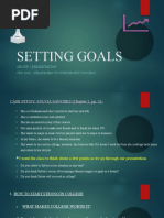 Setting Goals