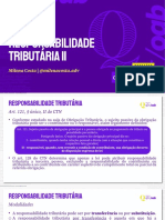 Tributário - Responsabilidade Tributária II (Semana 5)