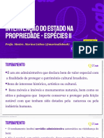 Administrativo - Intervenção Do Estado Na Propriedade - Espécies 2 - Semana 9