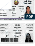 Sunita Qatar ID - 2023 