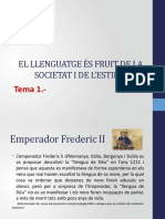 Tema 1 - El Llenguatge Es Fruit de La Societat I de Lestima