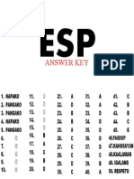 Esp Key Answer