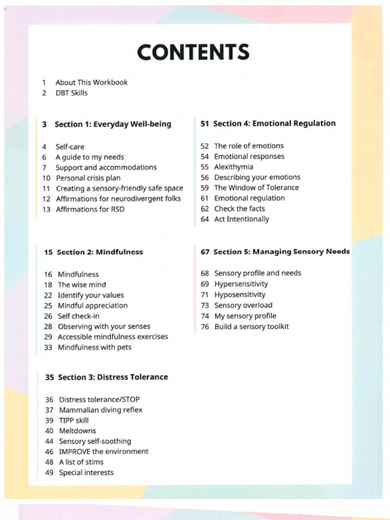 DBT For Kids | PDF | Dialectical Behavior Therapy | Mindfulness