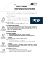 Contratación de servicio docente para curso de manejo efectivo del tiempo ENC