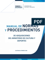 Manual de Normas y Procedimientos de Adquisición y Contrataciones 2020