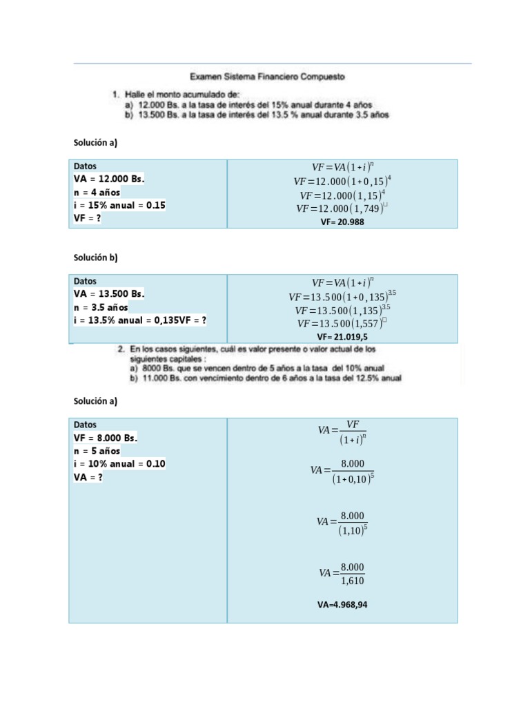 Interes Compuesto | PDF
