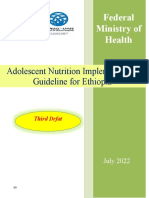 Adolescent Nutrition Intervention Guideline 3rd Draft July 20221