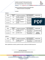 Planificación Transporte 22-25 de Noviembre