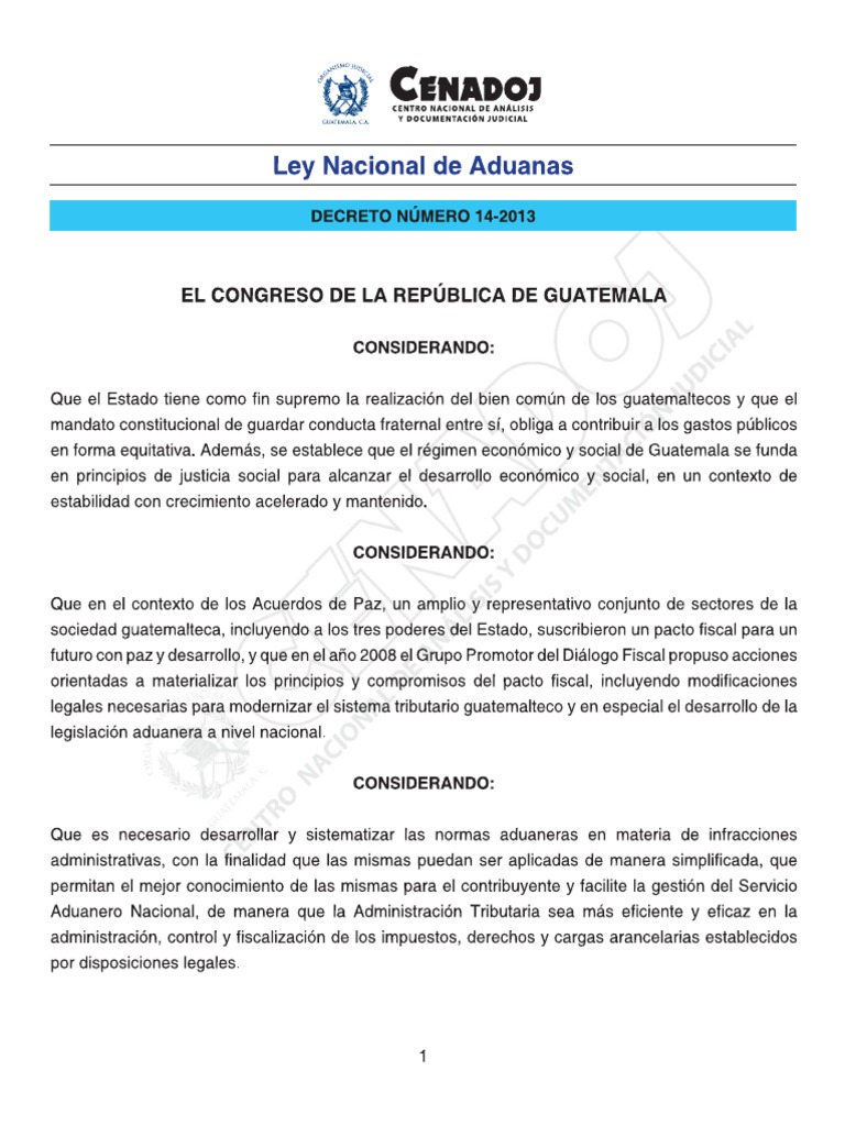 Ley Aduanera PDF