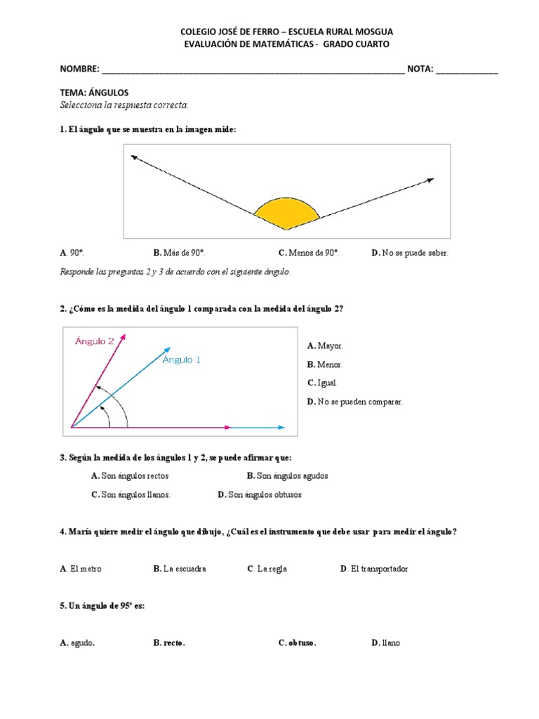 4° Angulos | PDF