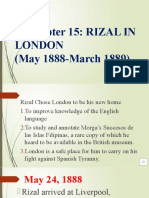 Rizal's Time in London and Studies of Morga's Book