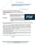 Carta #001-2020-WPC-RO-Consorcio Ripan Cronograma de Obra