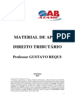 Material de Apoio Direito Tributário: Professor GUSTAVO REQUI