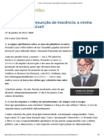 Da lava jato à Presunção de Inocência: a batalha pela democracia