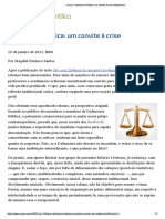 (10.01) - Defensoria Pública_ um convite à crise institucional