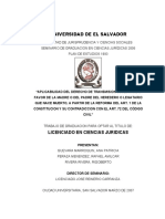 Derecho Sucesiones Salvador