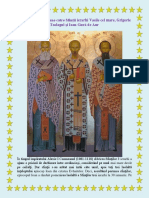 Canoane de Rugăciune Către Sfinţii Ierarhi Vasile Cel Mare, Grigorie Teologul Şi Ioan Gură de Aur