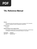 Tal Reference Manual