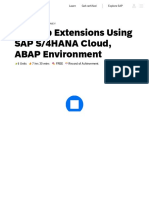 Develop Extensions Using SAP S4HANA Cloud, ABAP Environment