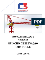 Manual de Instrução de Montagem Da Grua Ge600kg Com Trole e Uso