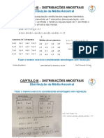 Distribuição Média Amostral Capítulo III