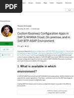 Custom Business Configuration Apps in SAP S4HANA Cloud, On-premise, and in SAP BTP ABAP Environment