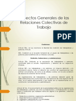 Aspectos Generales de Las Relaciones Colectivas de Trabajo