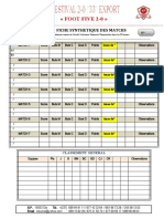 Fiche de Synthèse Des Matchs