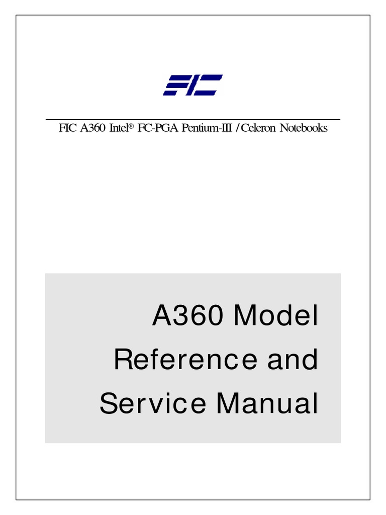 Fic A360 Laptop Service Manual PDF Laptop Usb