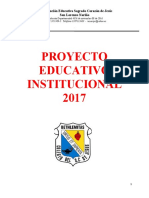 Proyecto Educativo Institucional 2017: Institución Educativa Sagrado Corazón de Jesús San Lorenzo Nariño